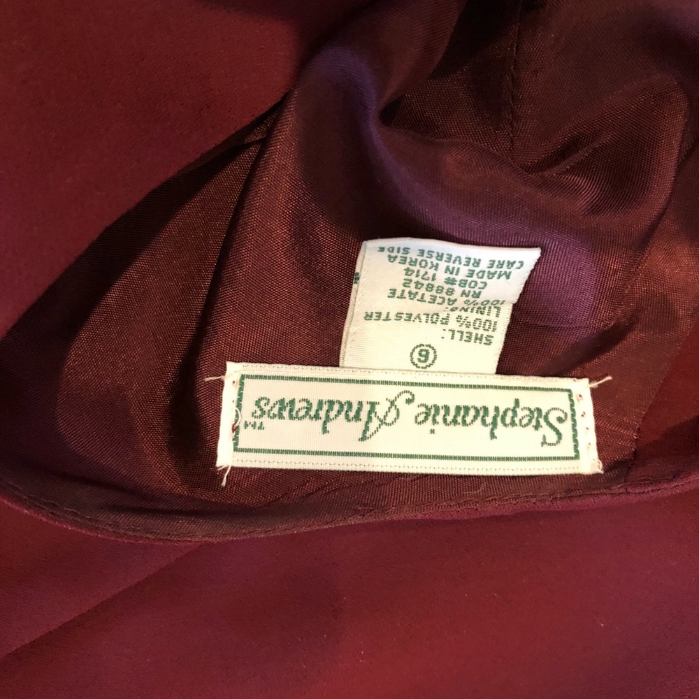 Burgundy holiday/bridesmaid dress